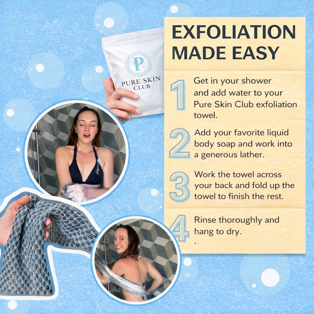 Exfoliating Antibacterial Shower Towel